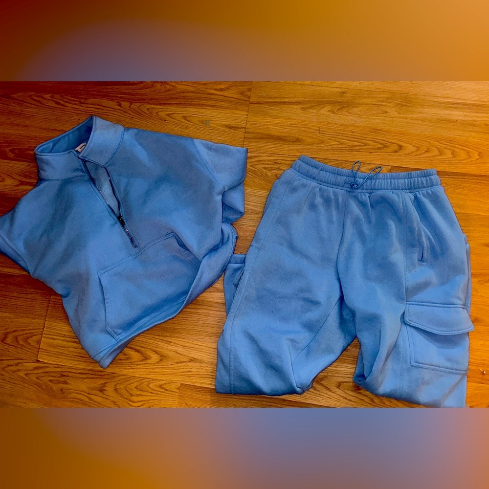 Blue comfy sweat set